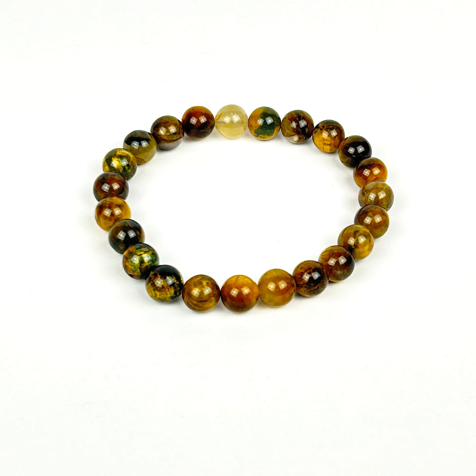 8mm Semi-Precious Stone Beaded Bracelet