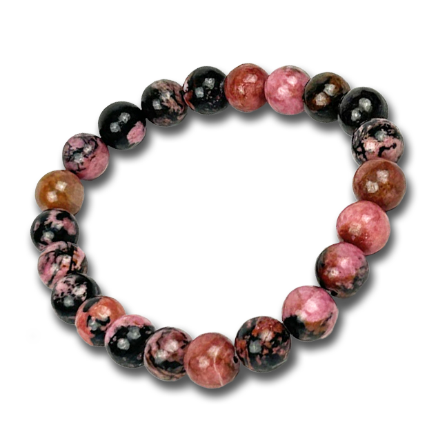 8mm Semi-Precious Stone Beaded Bracelet