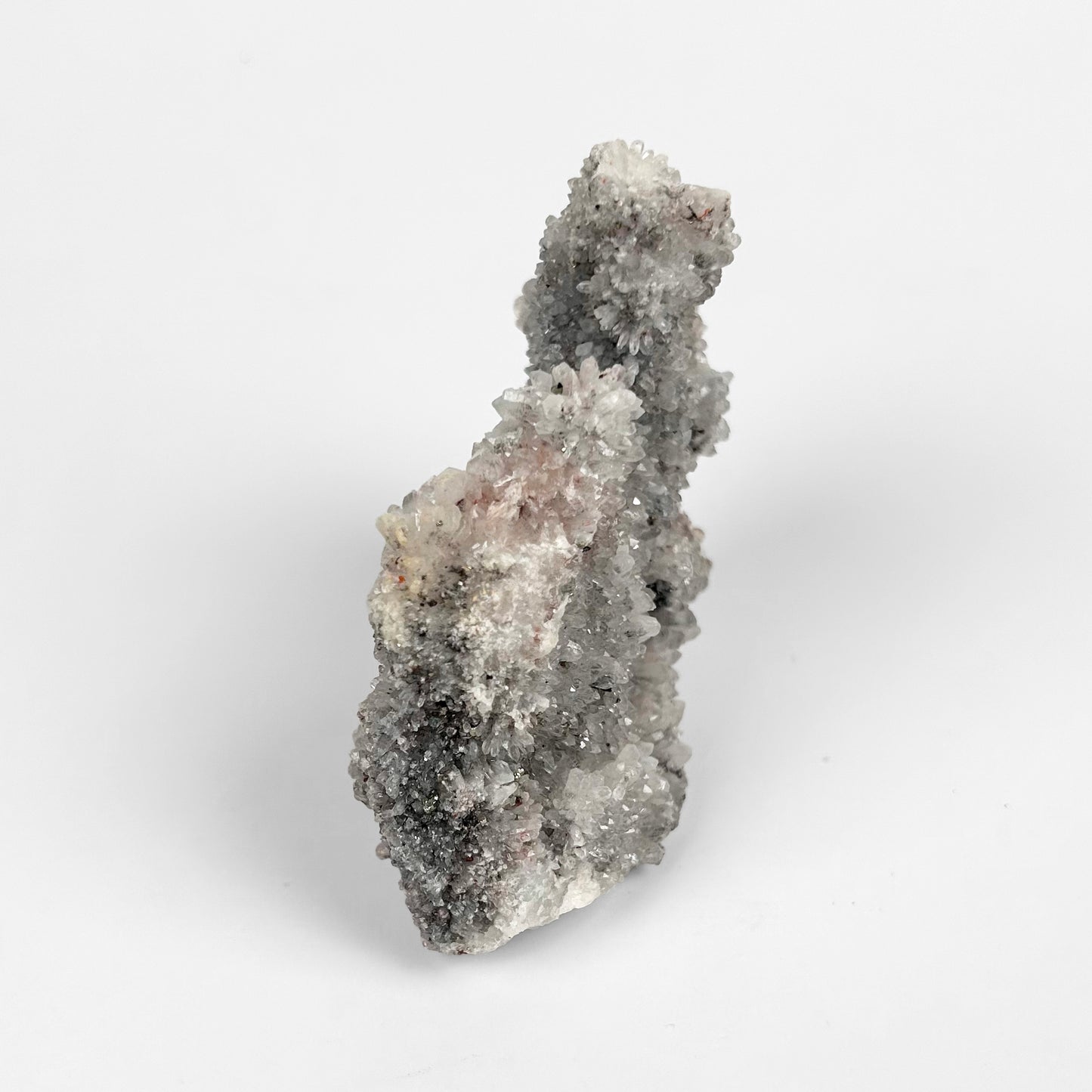 White Calcite with Pyrite Cluster L