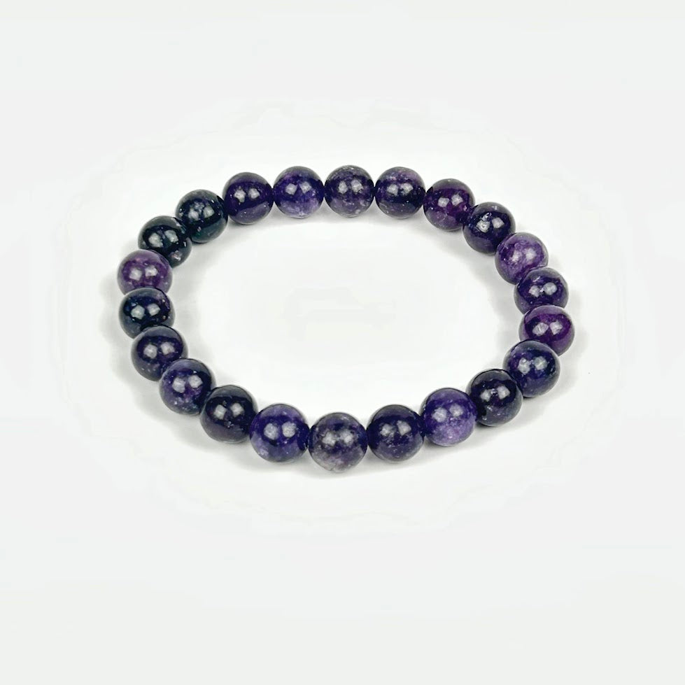 8mm Semi-Precious Stone Beaded Bracelet
