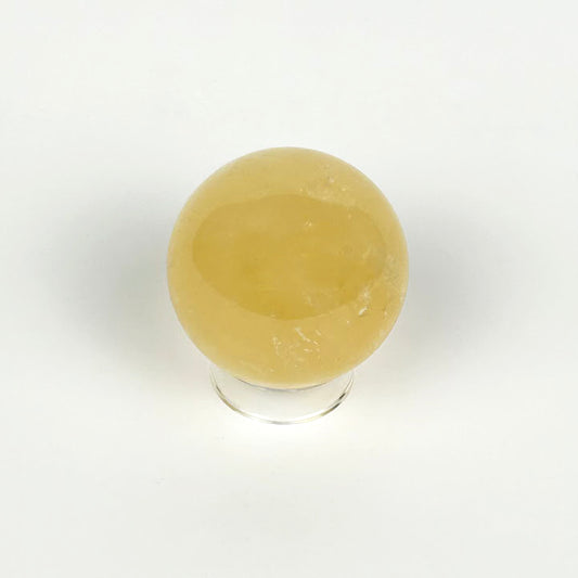 Honey Calcite Sphere