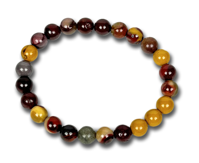 8mm Semi-Precious Stone Beaded Bracelet