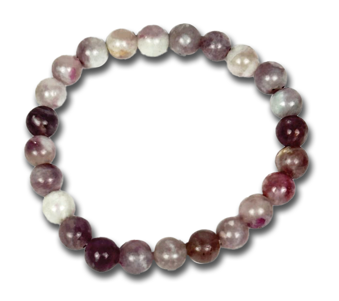 8mm Semi-Precious Stone Beaded Bracelet