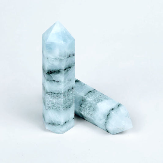 Blue Calcite Tower