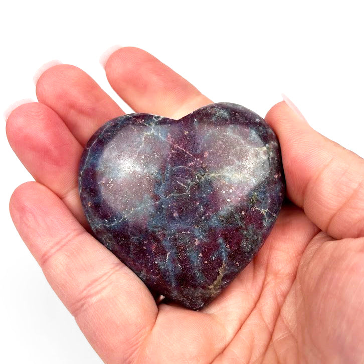 Ruby in Blue Kyanite Heart