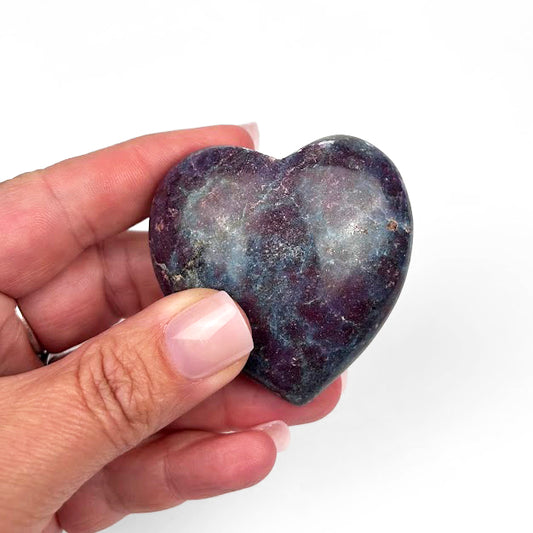 Ruby in Blue Kyanite Heart